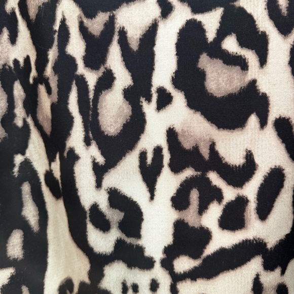 DIANE VON FURSTENBURG Mae Mikado Animal Print Pencil Skirt Wool Silk Knit Sz 10 - Picture 6 of 16